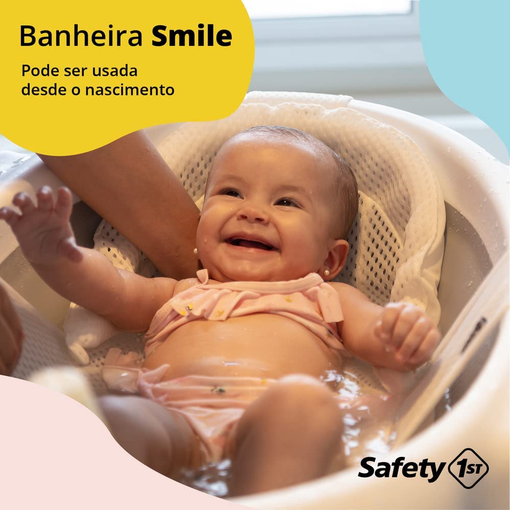 Banheira Smile 35 Litros Cinza Safety 1st