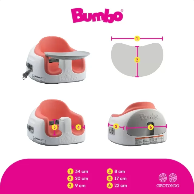 Bumbo Multi Assento Vermelho Girotondo