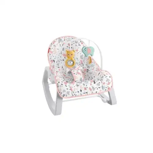 Cadeira De Descanso Bouncer Relaxante Rosa Fisher Price