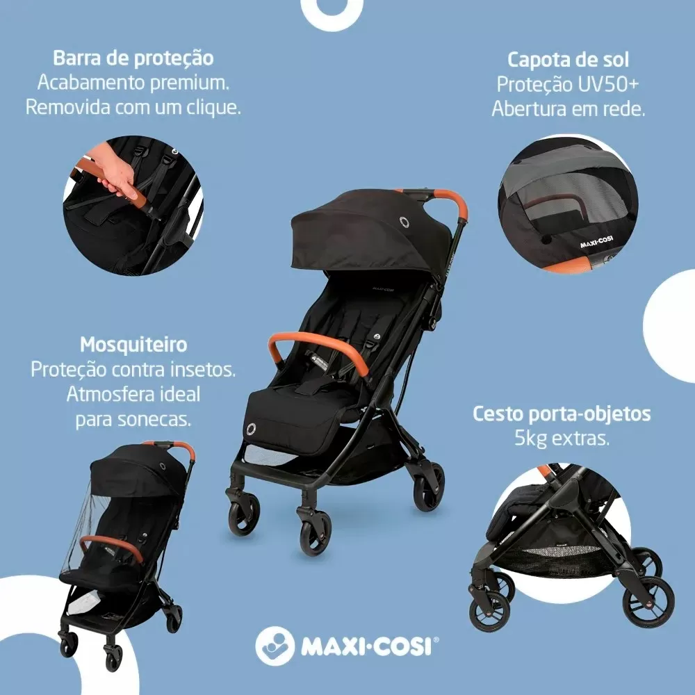 Carrinho EVA Essential Black Maxi Cosi