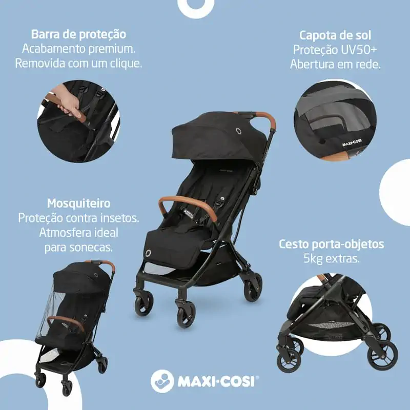 Carrinho EVA Essential Black Maxi Cosi