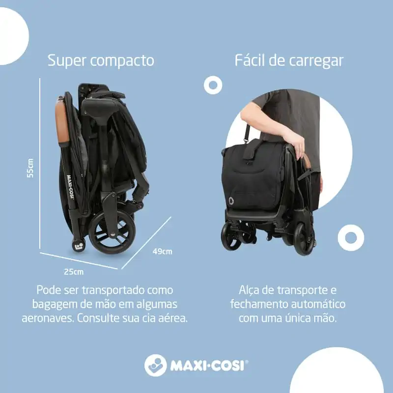 Carrinho EVA Essential Black Maxi Cosi