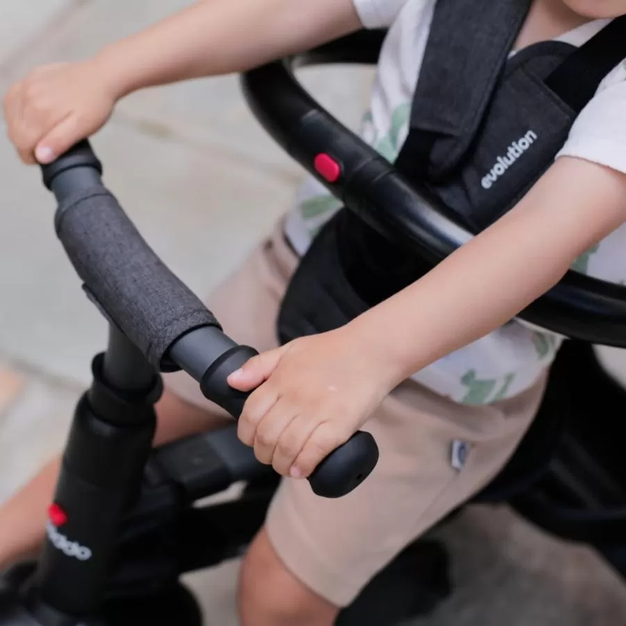 Kit Passeio no Parque: Carrinho Triciclo Evolution Dobrável + Tapete Emborrachado Dobrável Carrinhos Kiddo