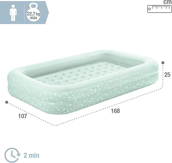 Colchão Inflável Cama Infantil Veludado Noite Feliz Intex