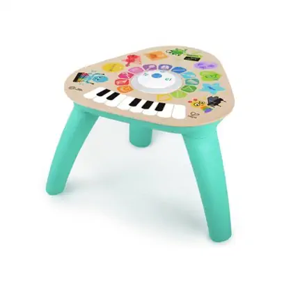 Aluguel brinquedo infantil piano mágico musical baby einstein hape