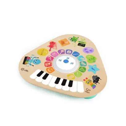 Aluguel brinquedo infantil piano mágico musical baby einstein hape