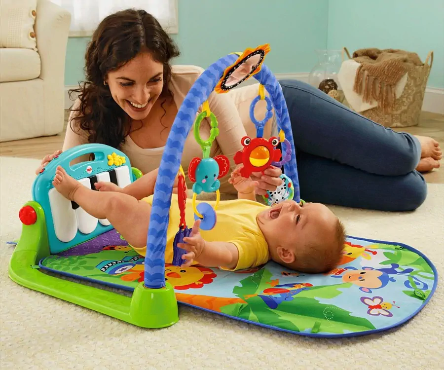 Tapete de Atividades Piano Azul Fisher Price